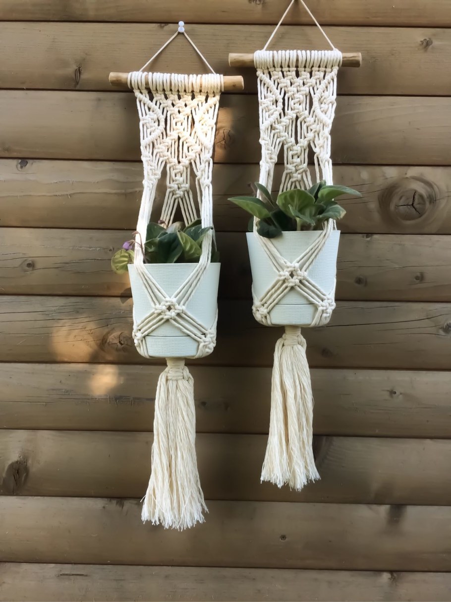 Букет цветов макраме