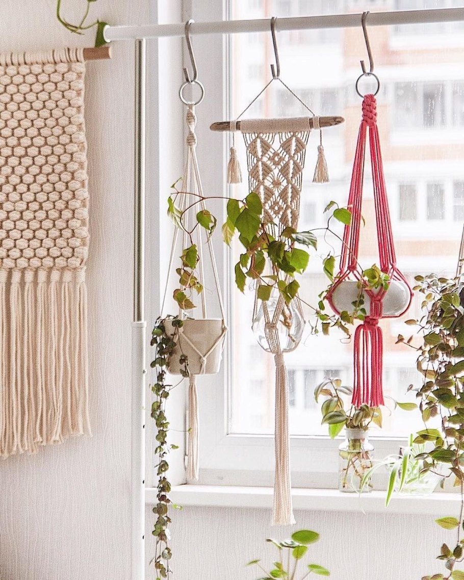 Настенные кашпо в интерьере