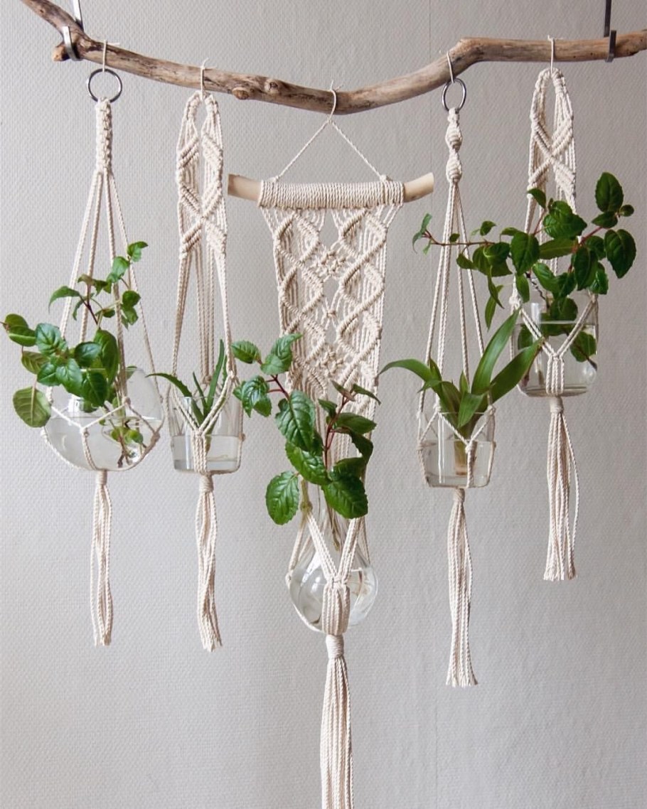 Кашпо макраме оригинальные