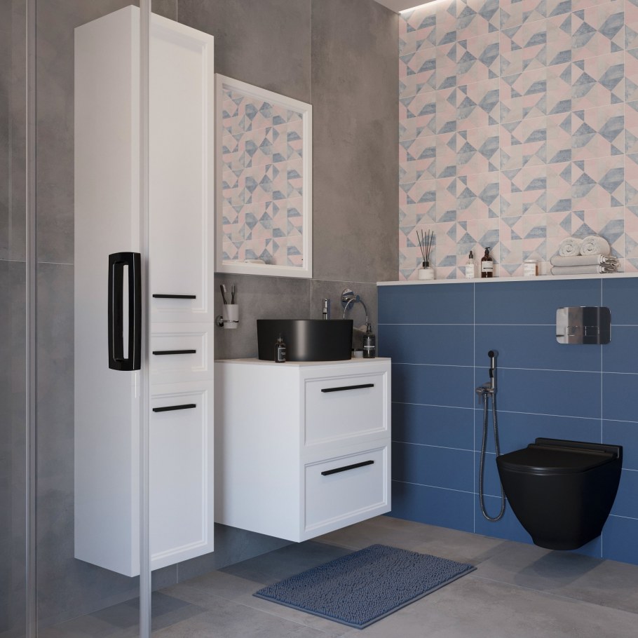 Тумба с раковиной stworki Эстерсунд 60 белая матовая