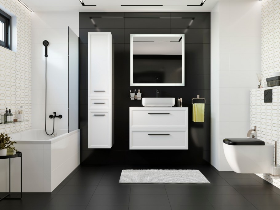 Тумба с раковиной stworki Копенгаген 80 белая