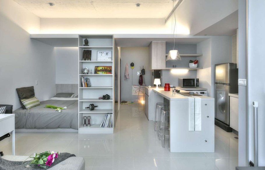 Планировка однокомнатной студии 30 кв.м