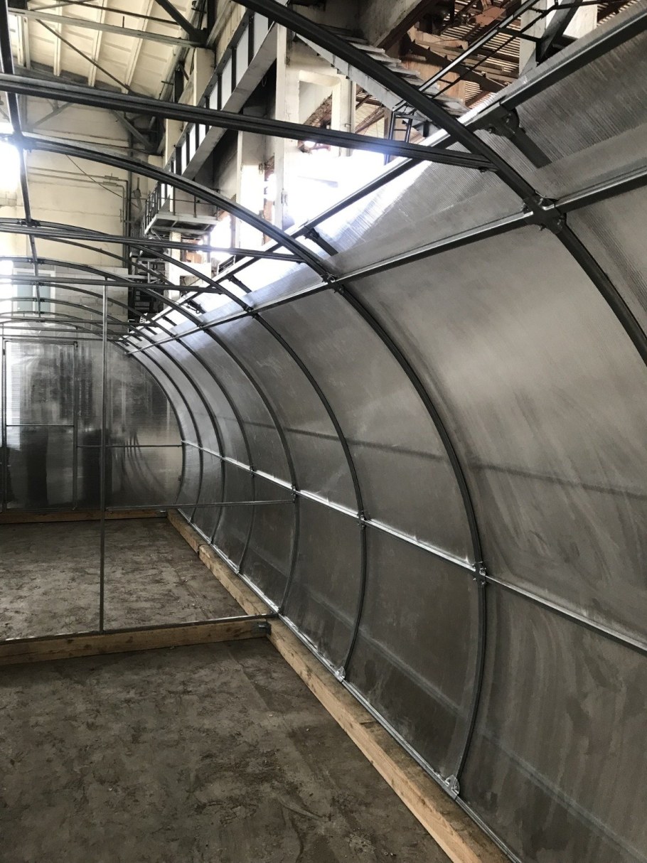 Теплица Орион со сдвижной крышей