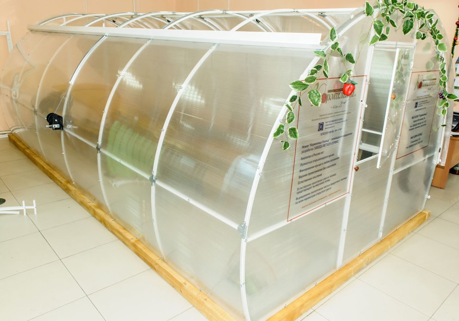 Теплица "Слава-МКС" 6м оцинк.со сдвижной крышей г. н-Новгород