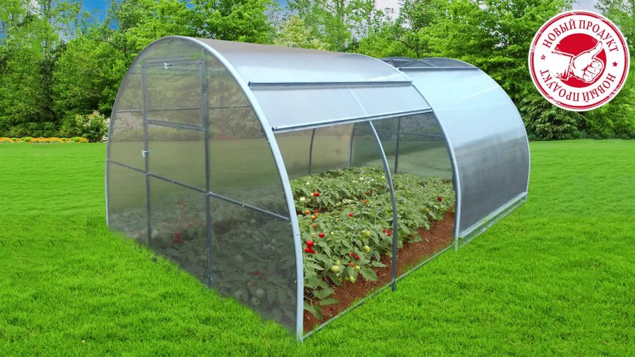 Теплица Альтакрафт Оазис с раздвижной крышей