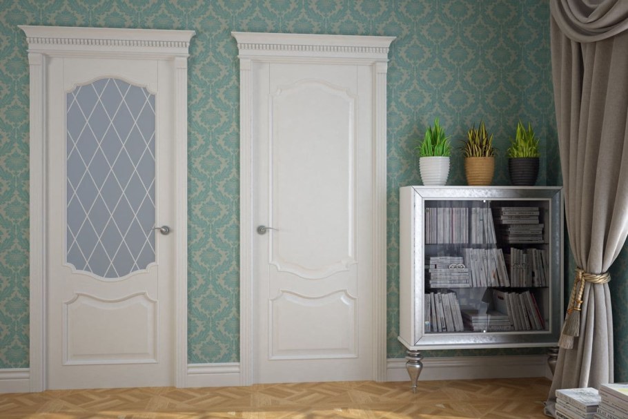 Покрасить межкомнатные двери классика