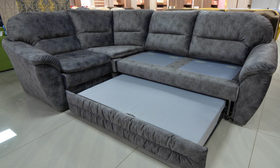 Диван Каир микровелюр серый