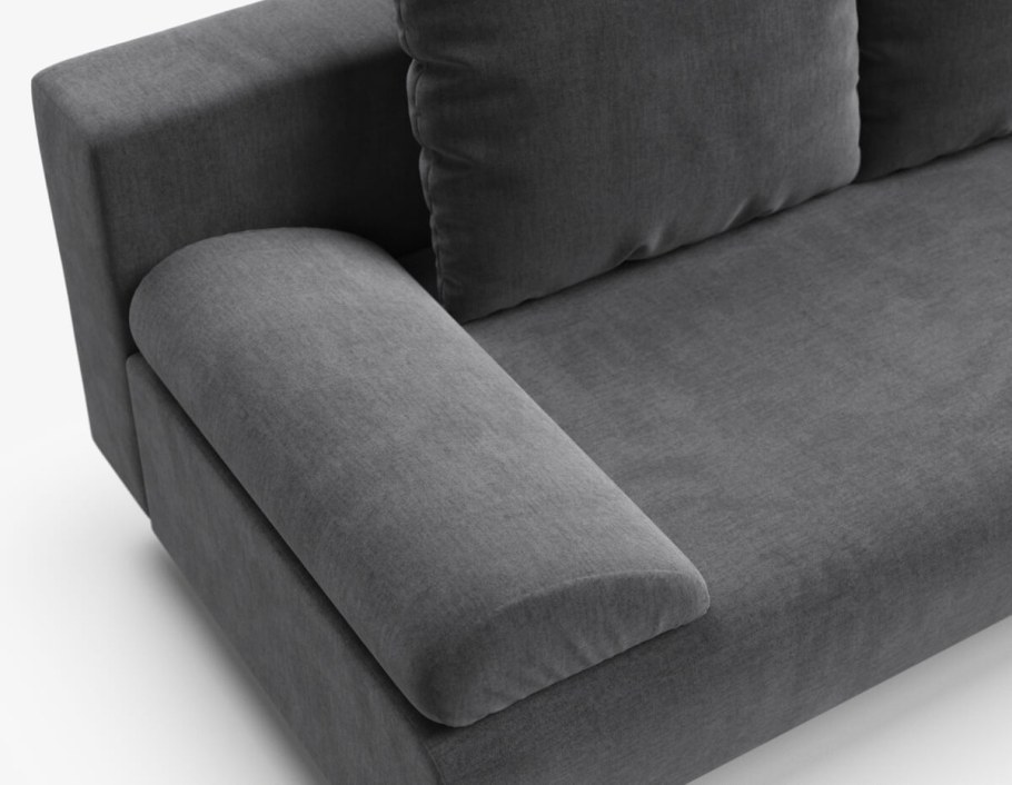 Угловой диван обивка бархат