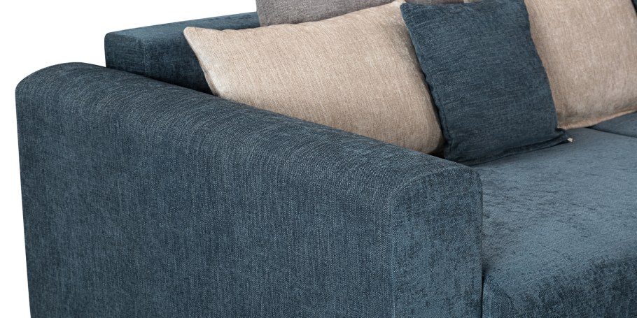 Диван трехместный Сохо синий