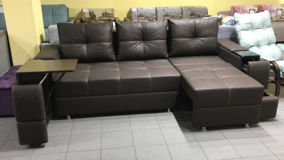 Диван-трансформер с оттоманкой поворотный механизм