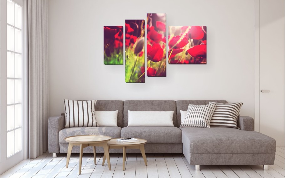 Постеры в гостиную в интерьере