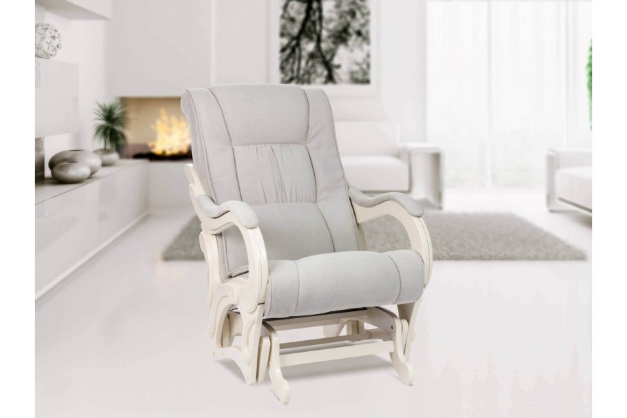 Кресло-качалка глайдер модель 78 ткань Verona Light Grey