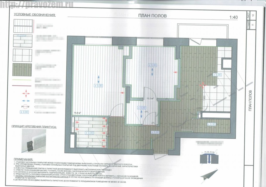 План перепланировки квартиры образец