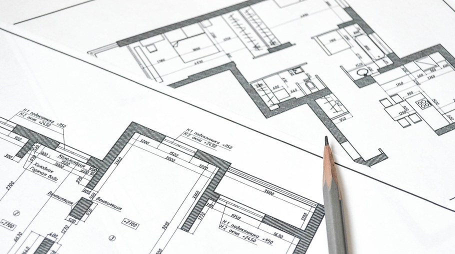 План перепланировки в эскизе