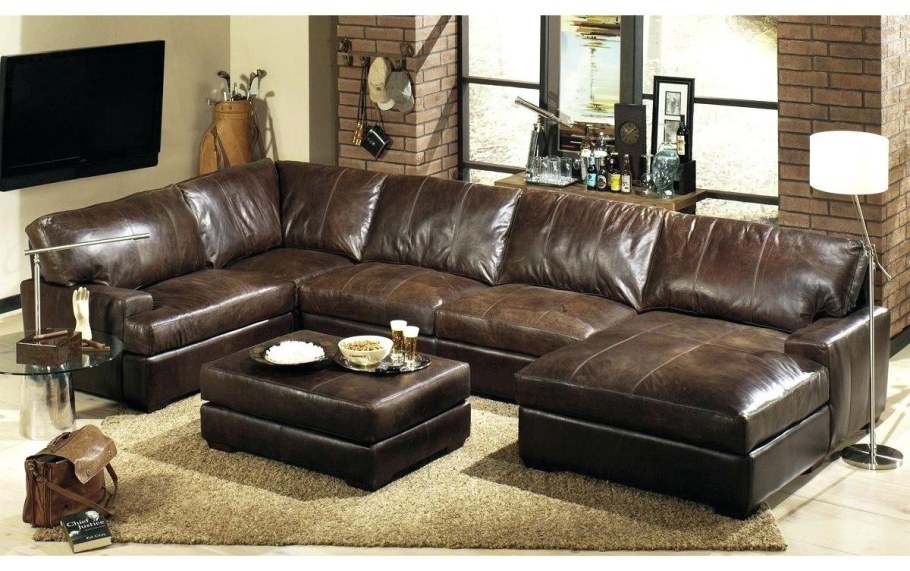 Диван уголок кожаный