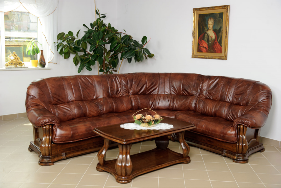 Кожаная мягкая мебель