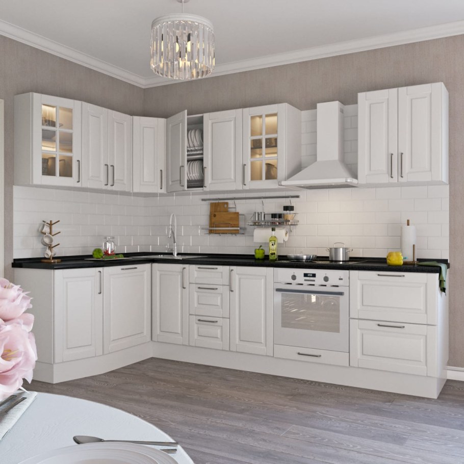 Леда белая кухня Леруа