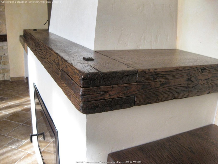 Каминная полка-столешница