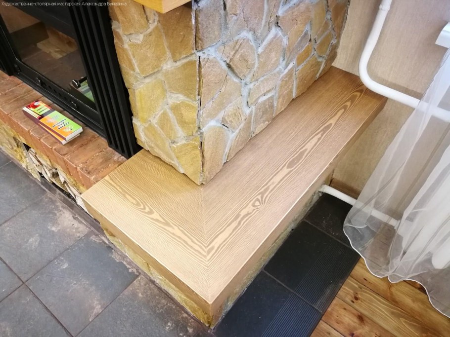 Слэб полка для камина