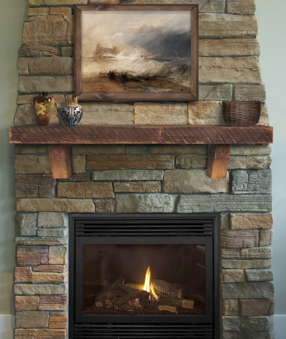 Рустикальный камин