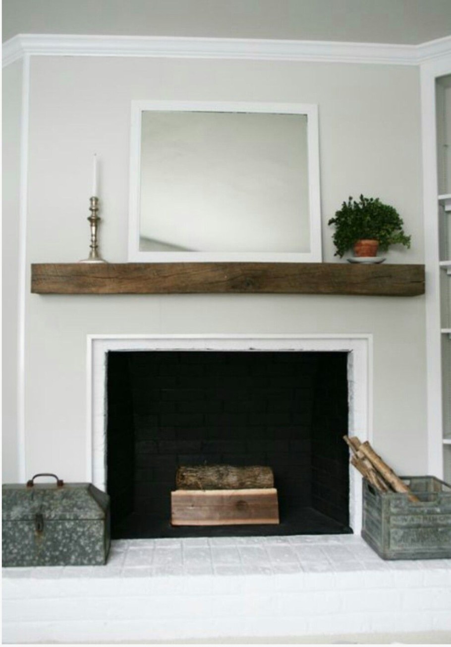 Деревянная балка для камина