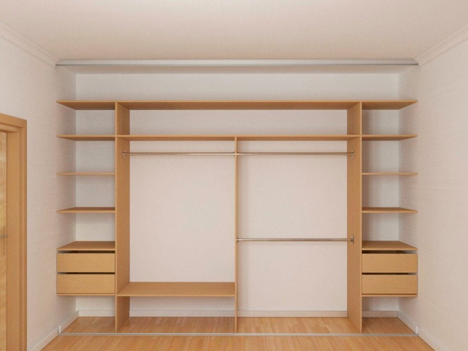 Шкаф купе встроенный в стену