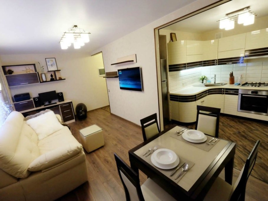 Перепланировка кухни с гостиной