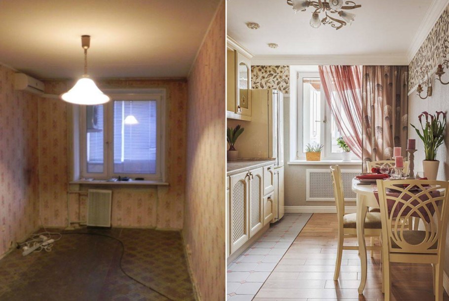 Перепланировка 2-х комнатной квартиры в студию