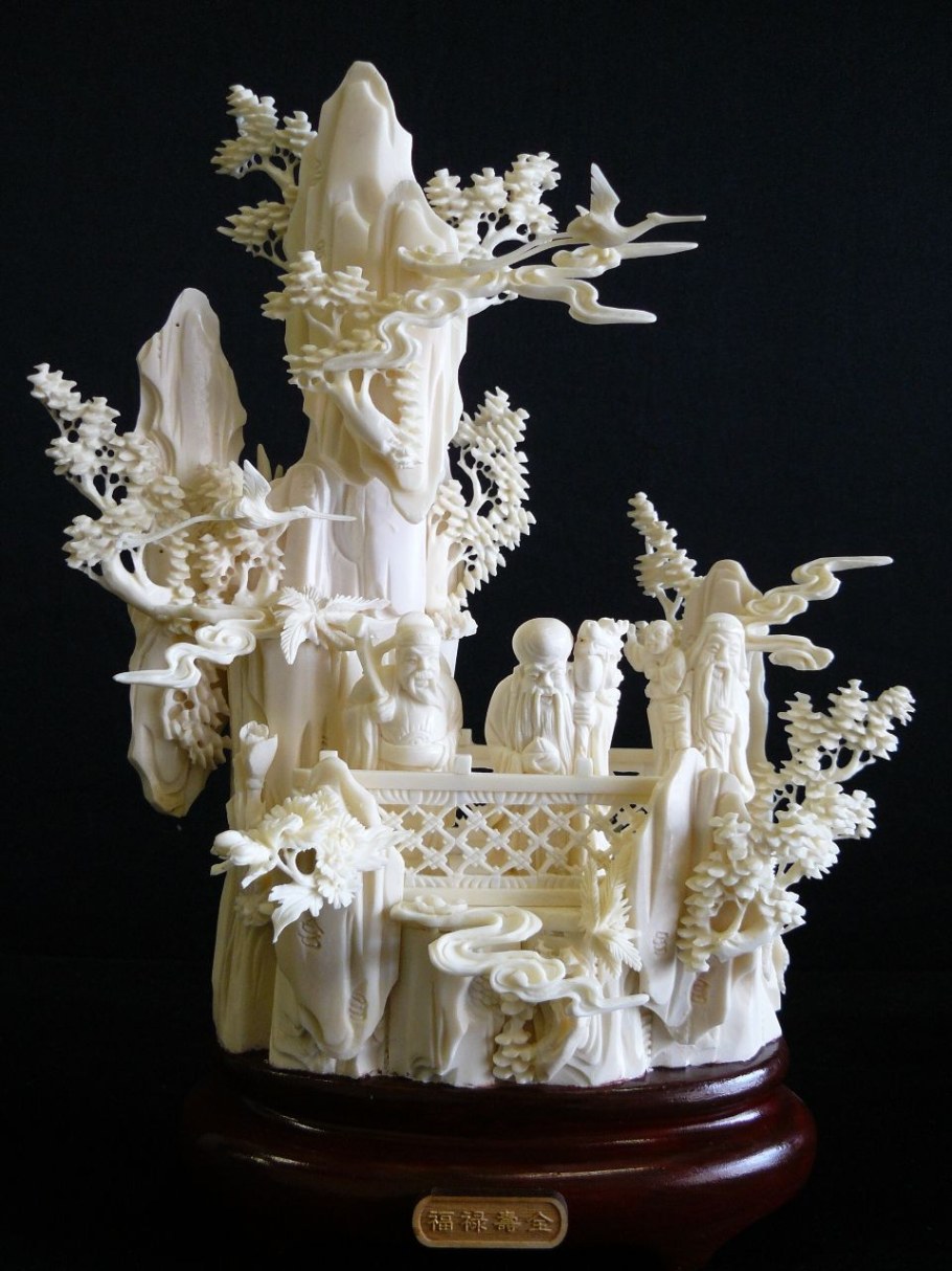 Резьба по слоновой кости Китай