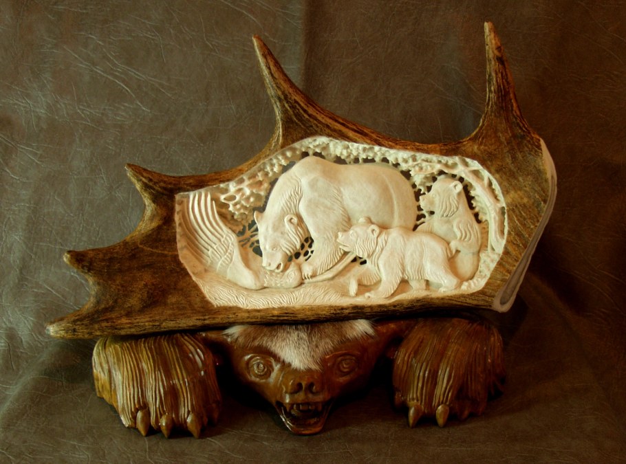 Резьба по дереву кости