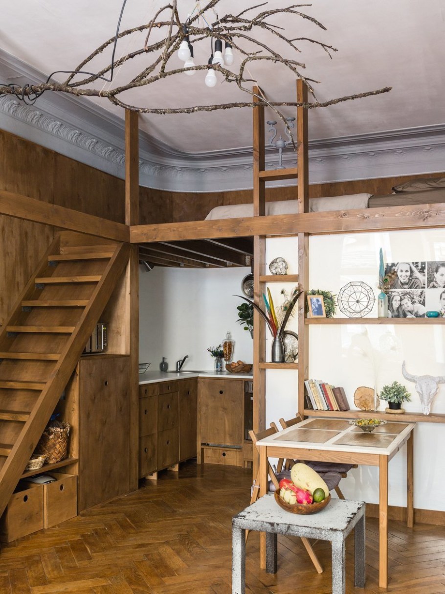 Антресоли в квартире с высокими потолками