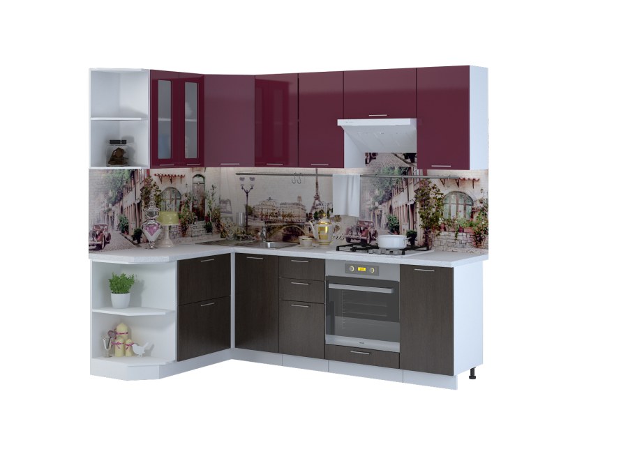 Кухня Валерия Сурская мебель антрацит