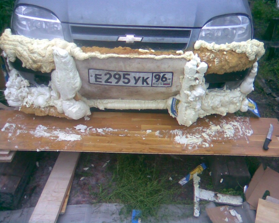 Обвесы на авто из монтажной пены