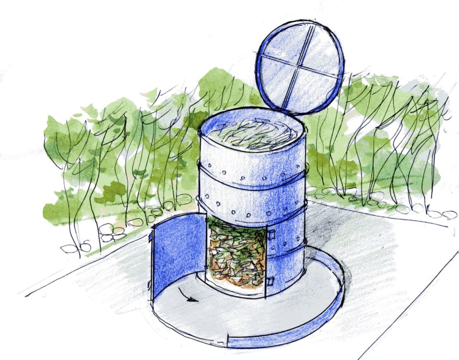 Компостер бочки 200л