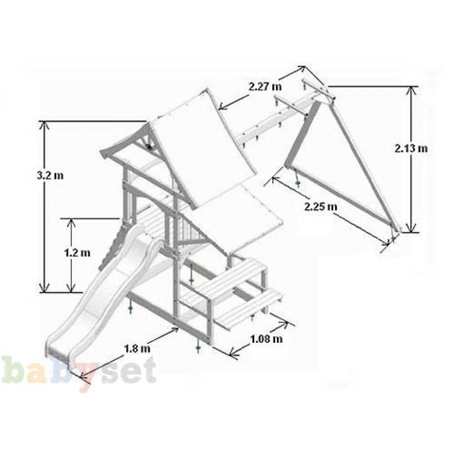 Детская горка чертеж