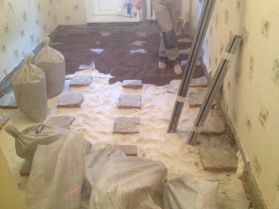 Демонтаж пола в сталинке