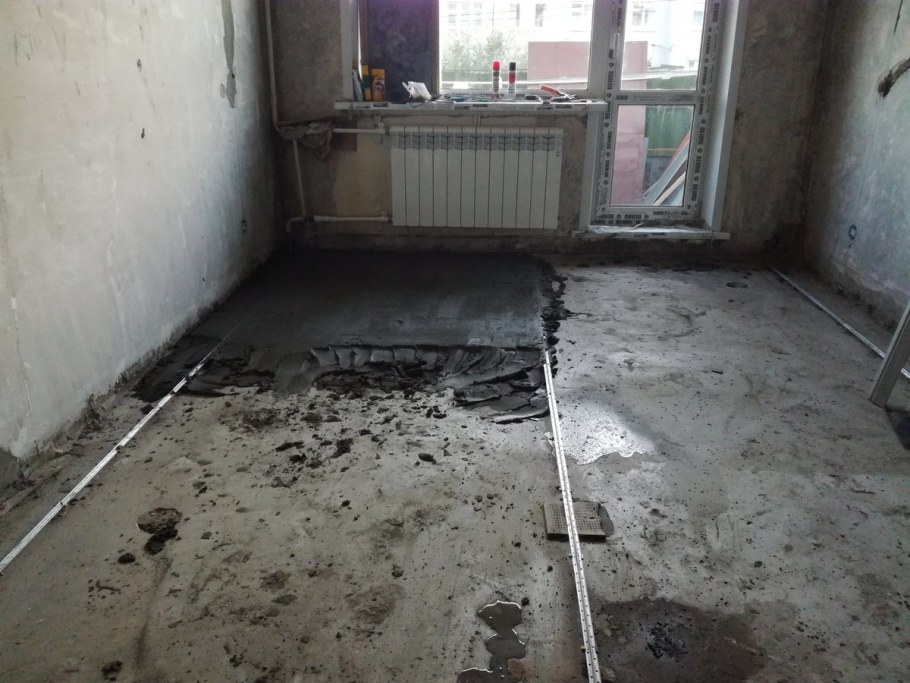 Стяжка пола в хрущевке