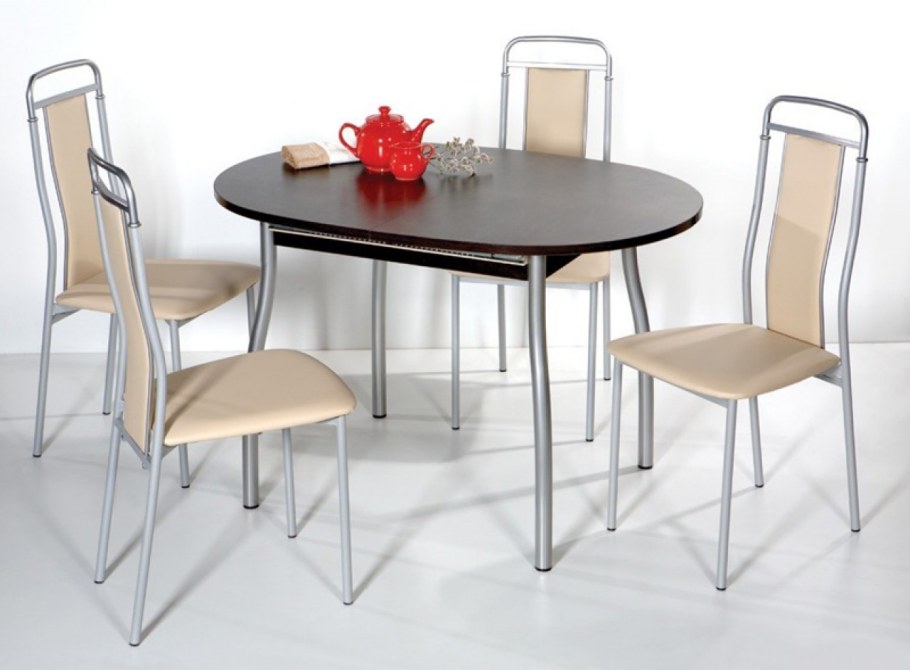 Стол овальный раскладной для гостиной