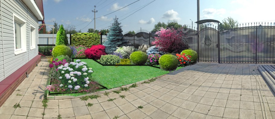 Ландшафт участка 3 сотки