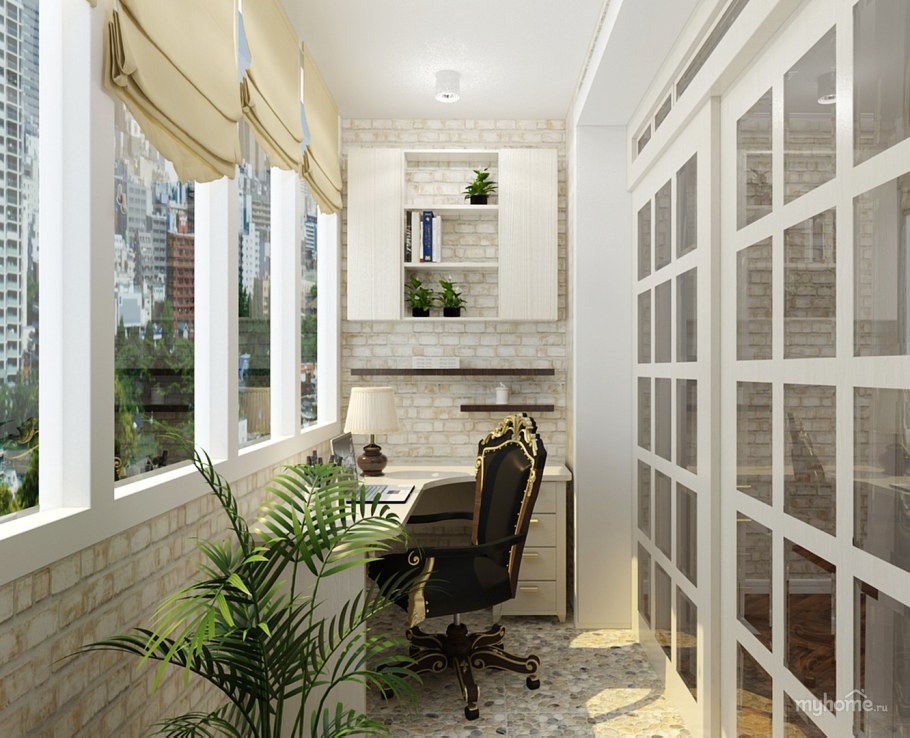 Балкон в скандинавском стиле