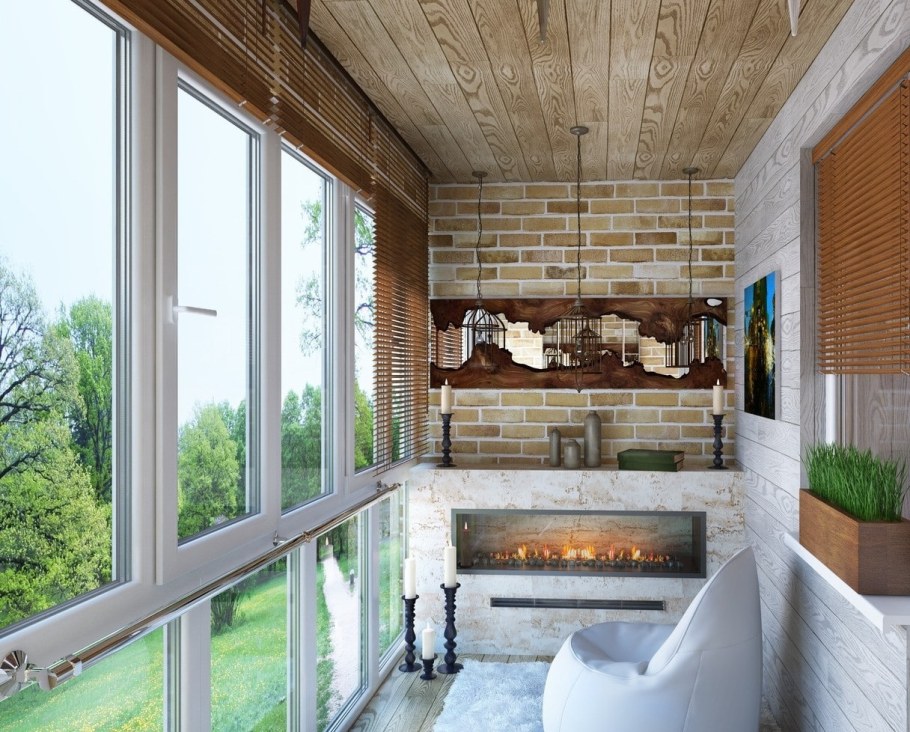 Лоджия в современном стиле