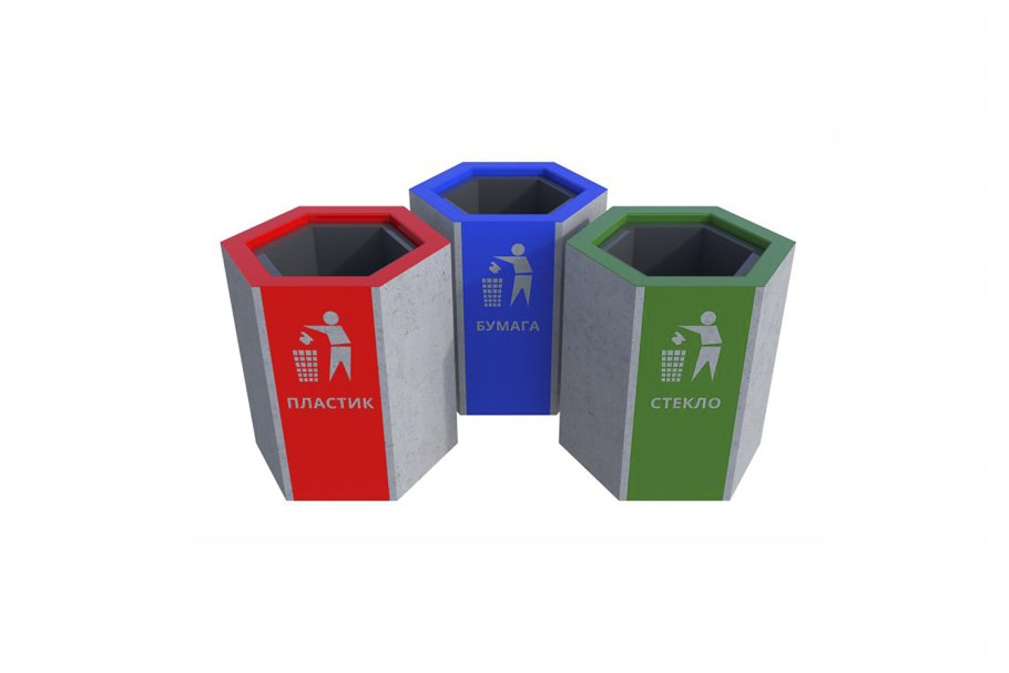 Titan разборная урна-пепельница Квадро-11