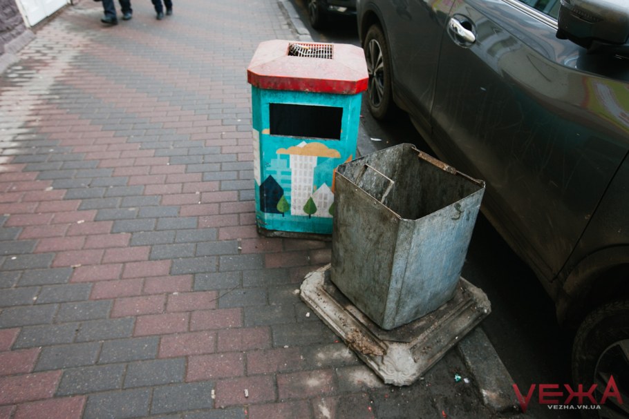 Урна уличная круглая «Вертикаль»