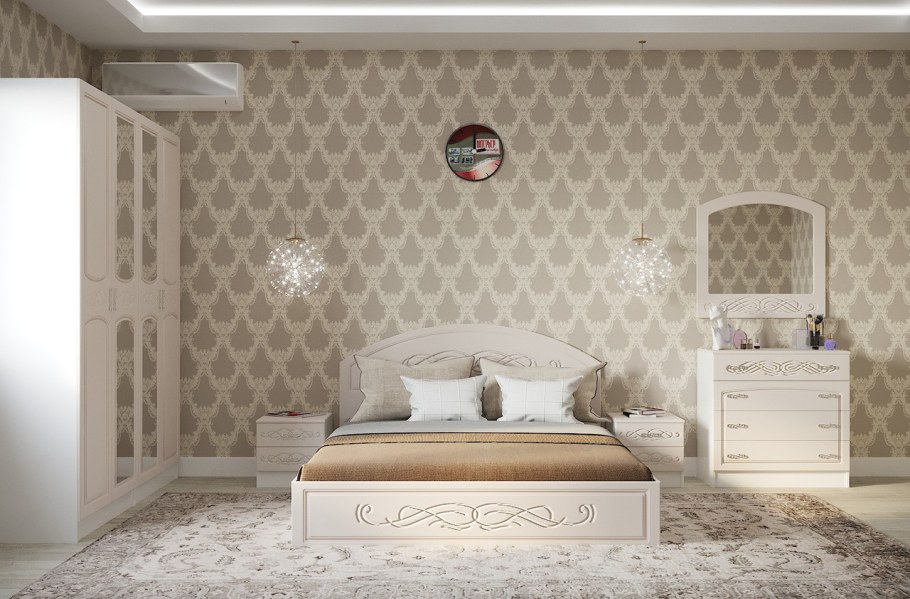 Кровать Венеция жемчуг