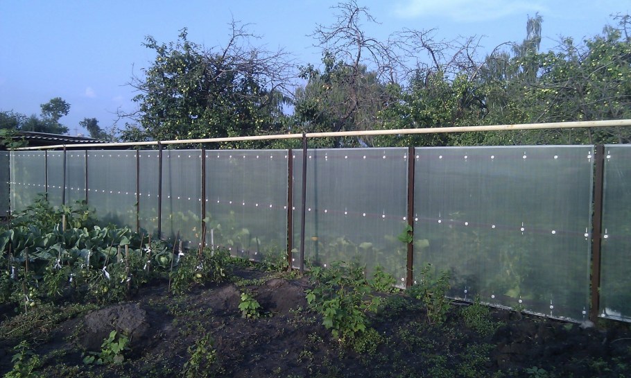 Красивый прозрачный забор
