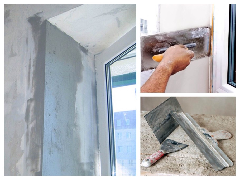 Оштукатуривание дверных откосов