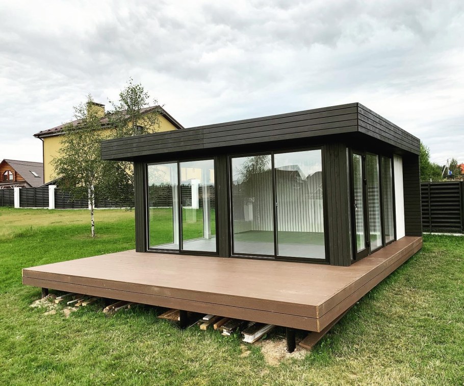 Современные крытые беседки