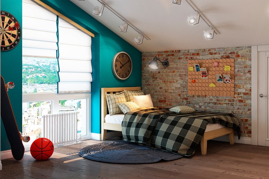 Детская в стиле лофт для двоих