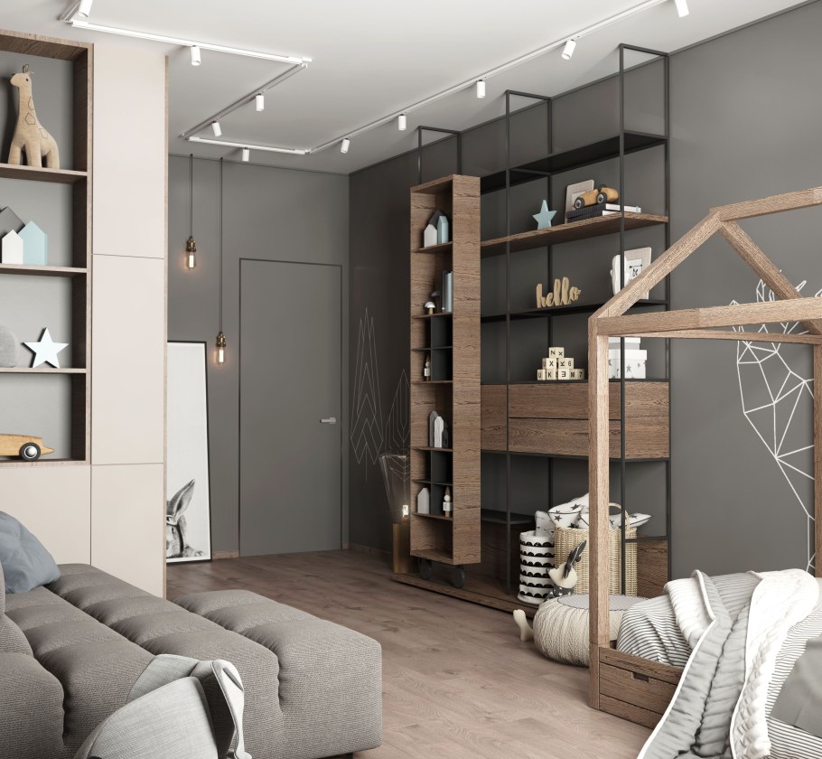 Комната подростка в стиле лофт