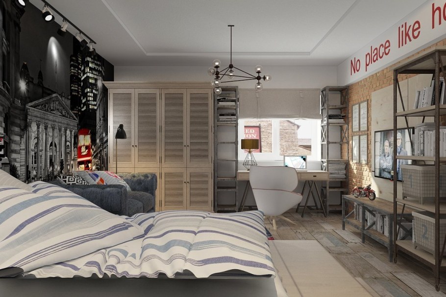 Детская в стиле Сканди лофт